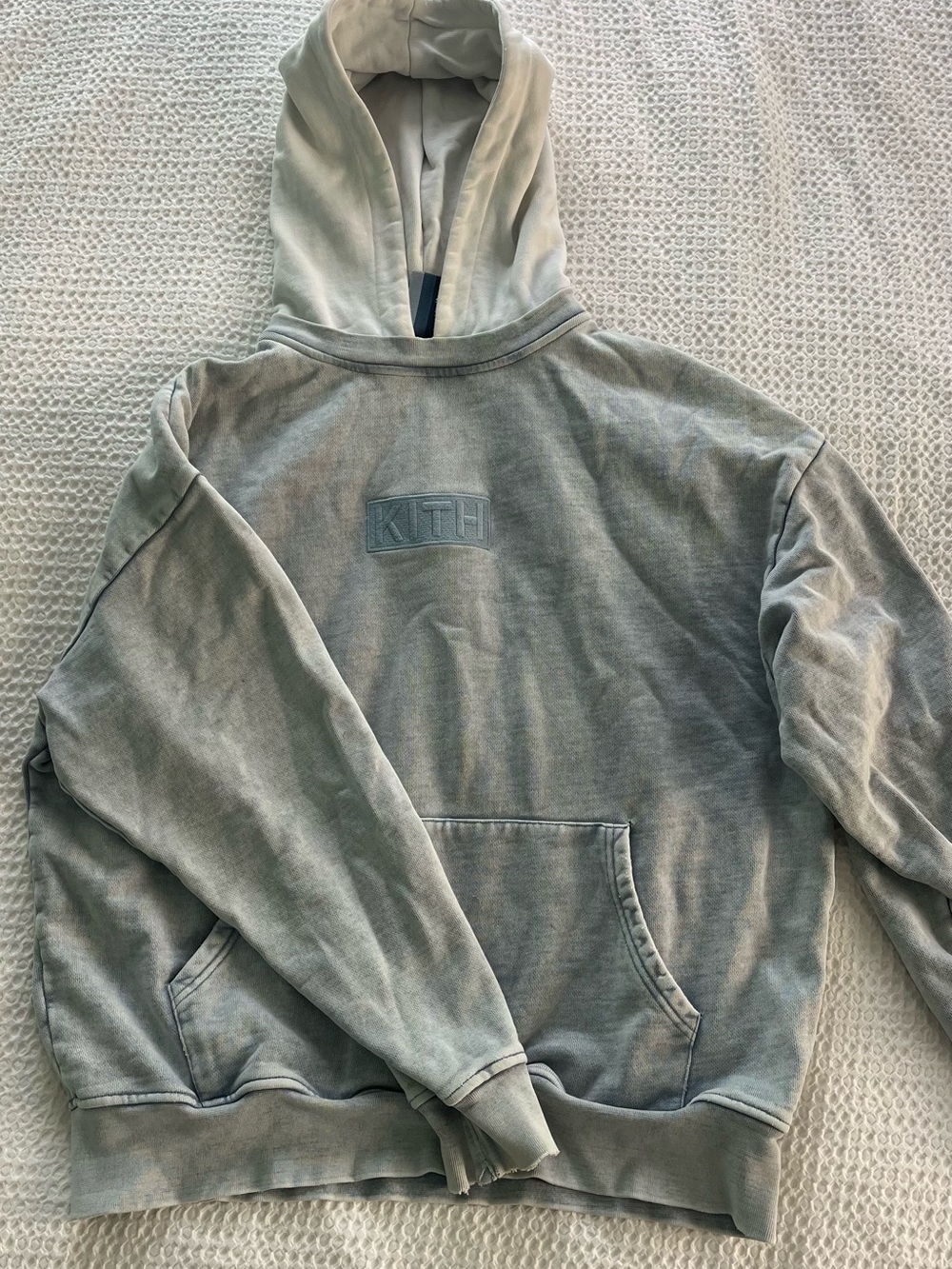 Kith Two Tone Indigo Hoodie 'Light Indigo’